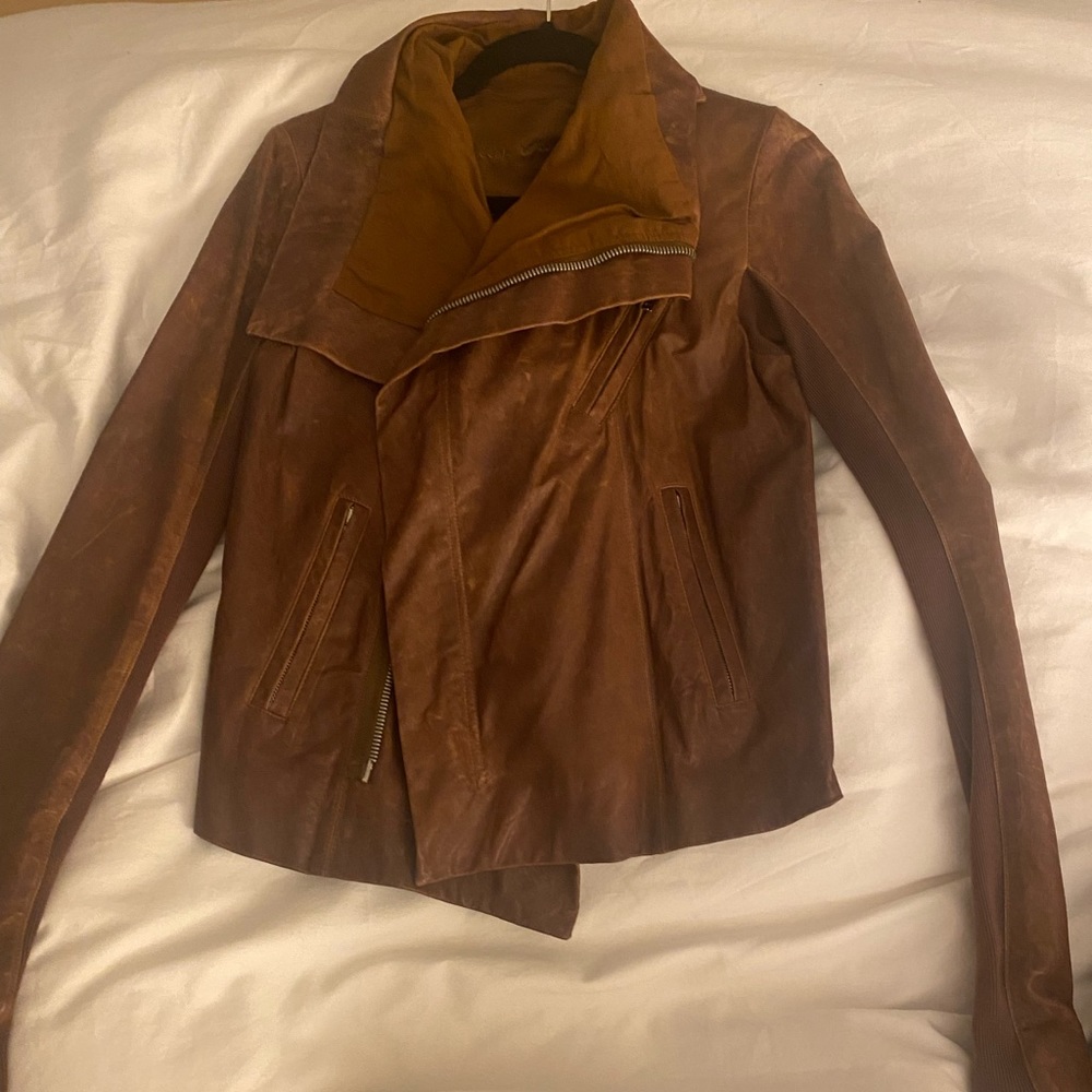 Rick Owens leather jacket